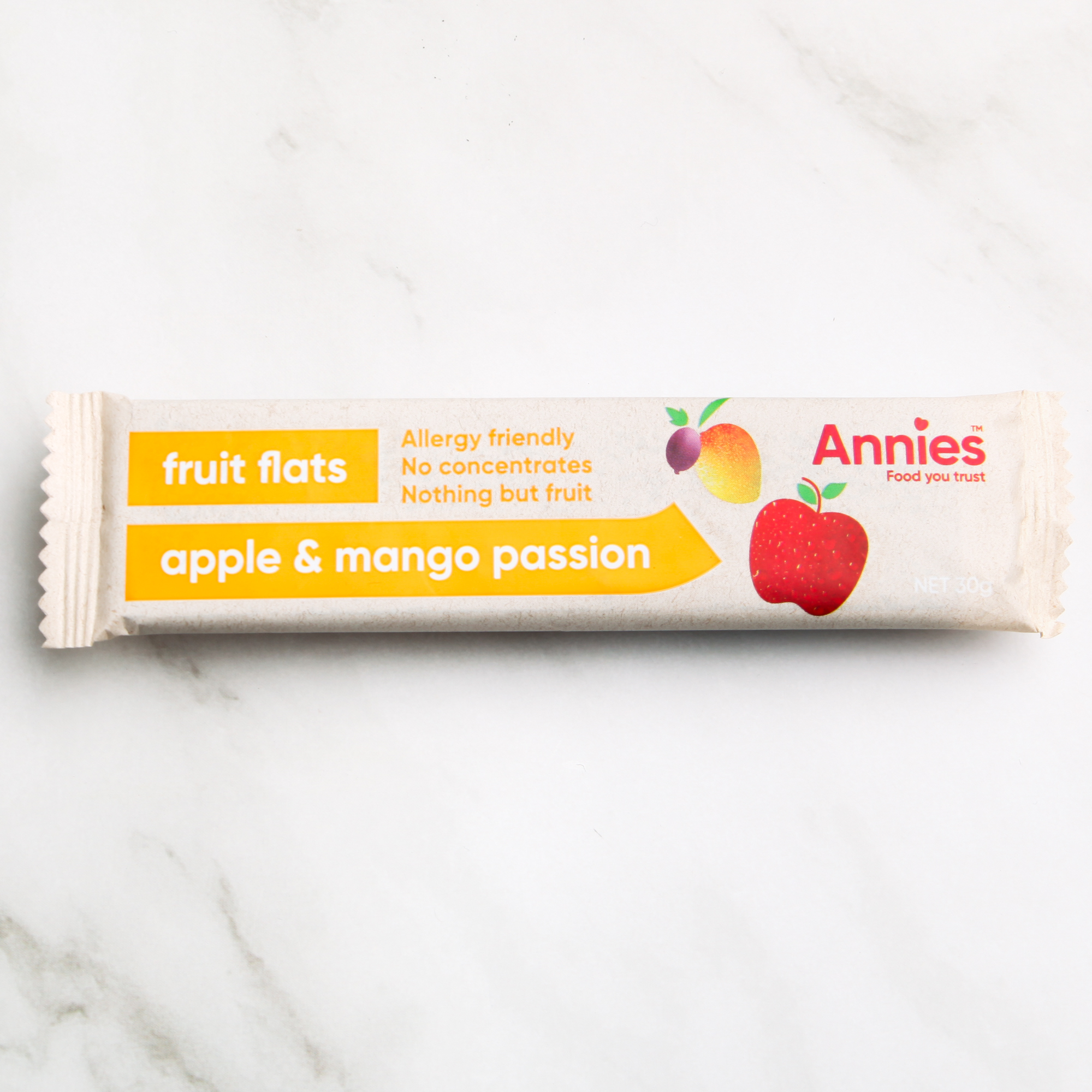 Apple & Mango Passion 100% Fruit Flats 30g - Annies